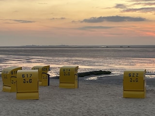 Strandkorb am Strand