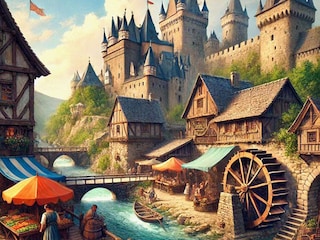 Mittelalterliche Stadt Moret
