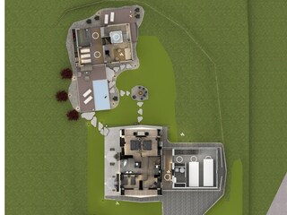 1. Etage - 3 Schlafzimmer + Bad + WC, 2 Balkone