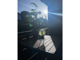 Abendsonne auf dem Südbalkon