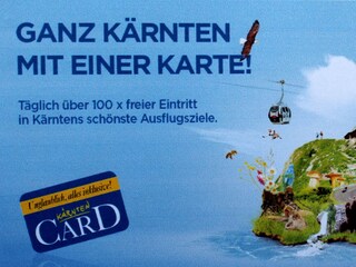 Sights with the Kärnten Card (Carinthia card)