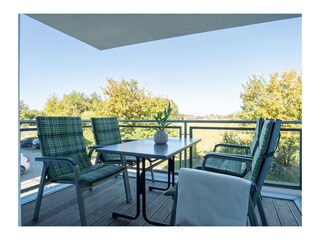 gemütlicher Balkon mit ...