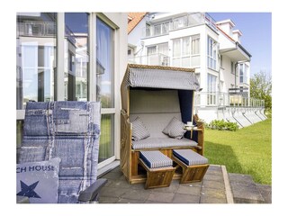 kuscheliger Strandkorb