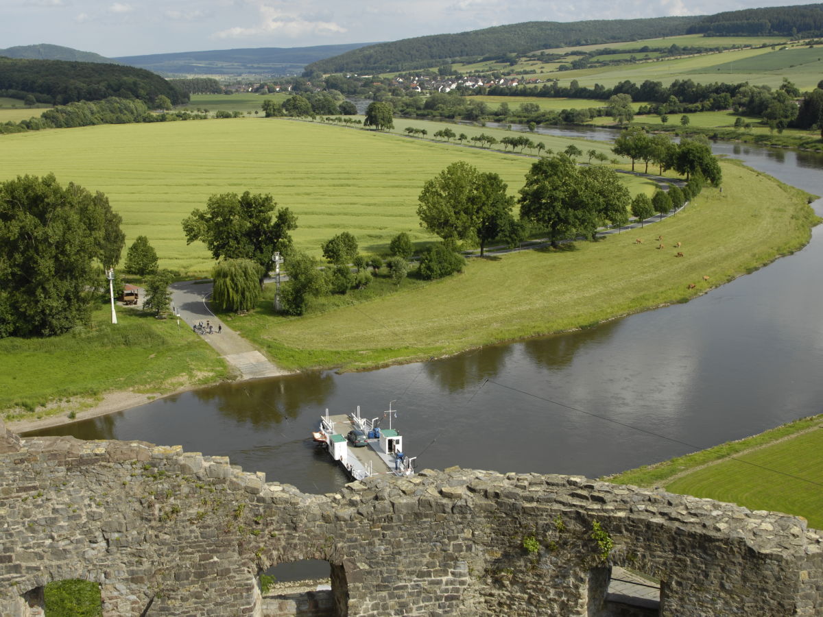 Aussicht von der Poller Burg über die Weser