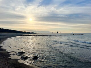 Strand bei Sonnenuntergang