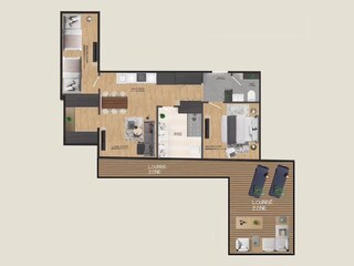 Grundriss Apartment Comfort