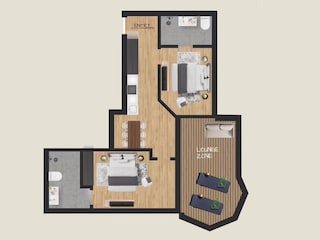 Grundriss Apartment Superior