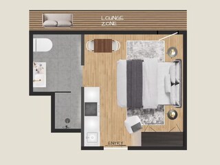 Grundriss Apartment Studio Comfort