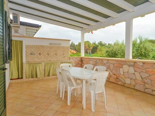 Die Terrasse der Villa Diana