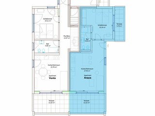 Apartment ACQUA im 1. OG mit 2 Terrassen