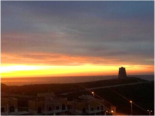 Sonnenuntergang von der Terrasse