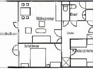 Appartamento per vacanze Buren Pianta del piano 25