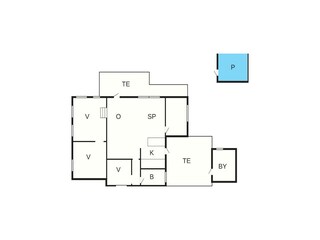 Vakantiehuis Jægerspris Grondplan 38