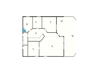 Vakantiehuis Ansager Grondplan 45