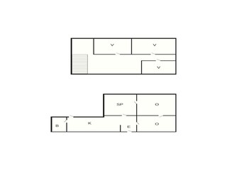 Vakantiehuis Spodsbjerg Grondplan 38
