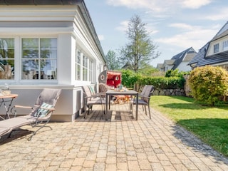 Terrasse mit Strandkorb