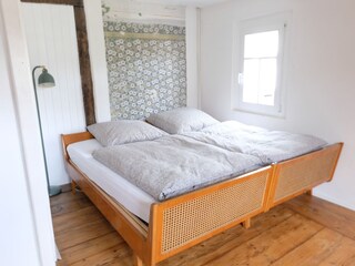 Schlafzimmer 3. Leider unscharf, aber gemütlich. 20 m2