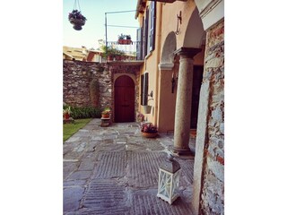 Teil des privaten Innenhofs