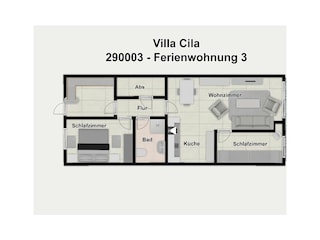 Vakantieappartement Wangerooge Grondplan 30
