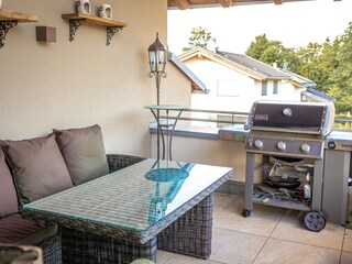 Dachterrasse mit Grill