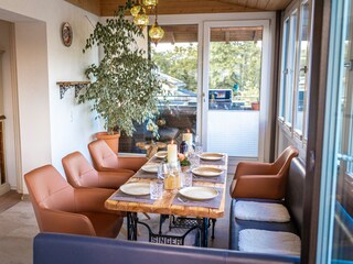 Esszimmer mit Bergblick