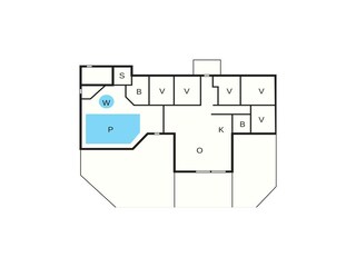 Vakantiehuis Vig Grondplan 105