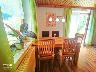 Essbereich in der Ferienwohnung Noah