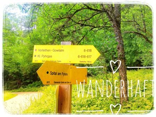 Wanderweg direkt am Hof