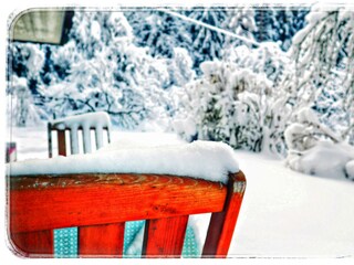 Terrasse "Noah" im Schnee_Haus Grubbach