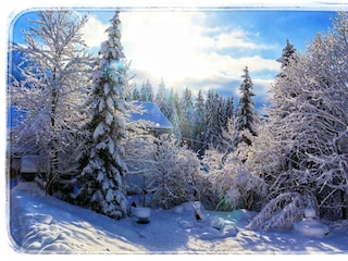Haus Grubbach im Schnee