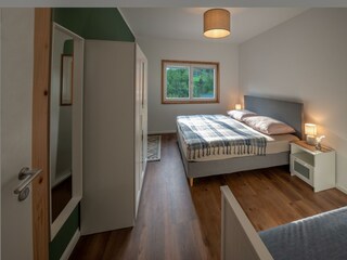 Blick ins Schlafzimmer