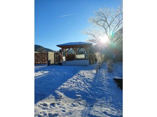 unser Whirlpool ist ganzjährig beheizt