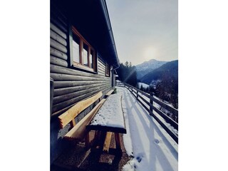 Sonnenbankerl im Winter