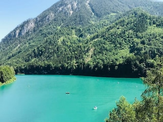 Blick Stausee Radweg