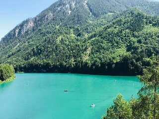 Blick Stausee Radweg