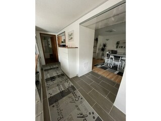 Küche mit Wohnzimmer