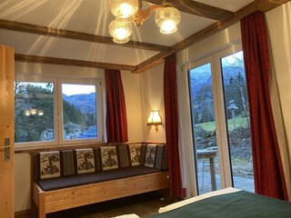 Schlafzimmer mit Ausblick