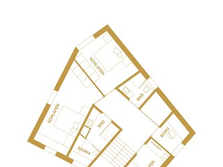 Grundriss Waldhaus Ebene 2