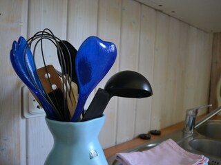 Die Küche ist mit liebe zum Detail eingerichtet worden