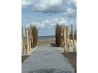 Little beach alley at the resort