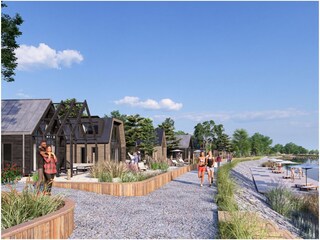 The boulevard along the IJsselmeer