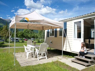 Eingangsbereich Mobilehome Camping am Waldbad