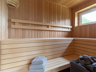 Sauna mit Blick ins Grüne