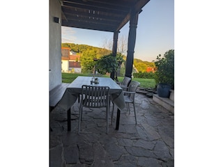 Essbereich im Garten