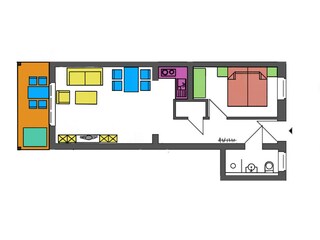 Grundriss der Wohnung