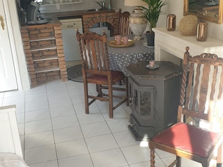 Kuchen mit Essentisch