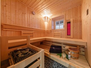 Finn. Sauna mit Dampf- & Infrarot-Funktion