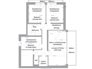 Ground plan apartment Odenwaldpanorama