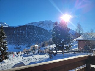 Aussicht von der Küche (Winter)