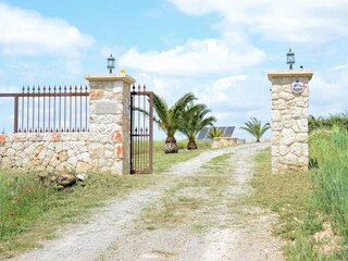 Drive through the gate...